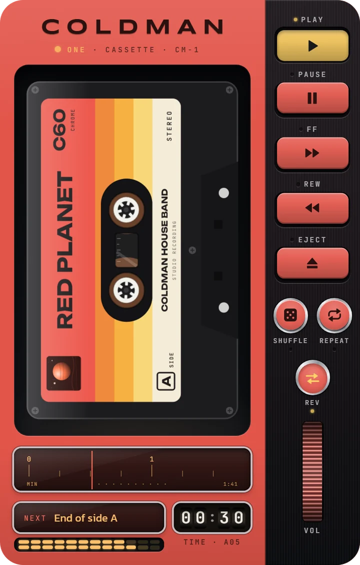 COLDMAN One in the Red Planet look